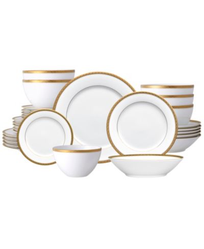 Noritake Charlotta Gold 30-Pc. Dinnerware Set, Service for 6
