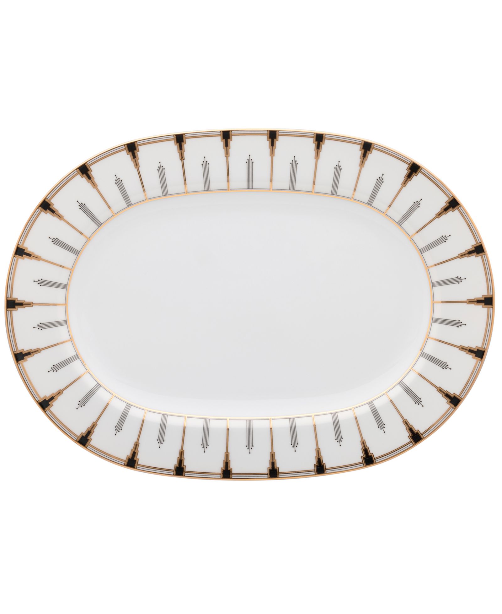 Noritake Овальное блюдо Empire Gold 14"