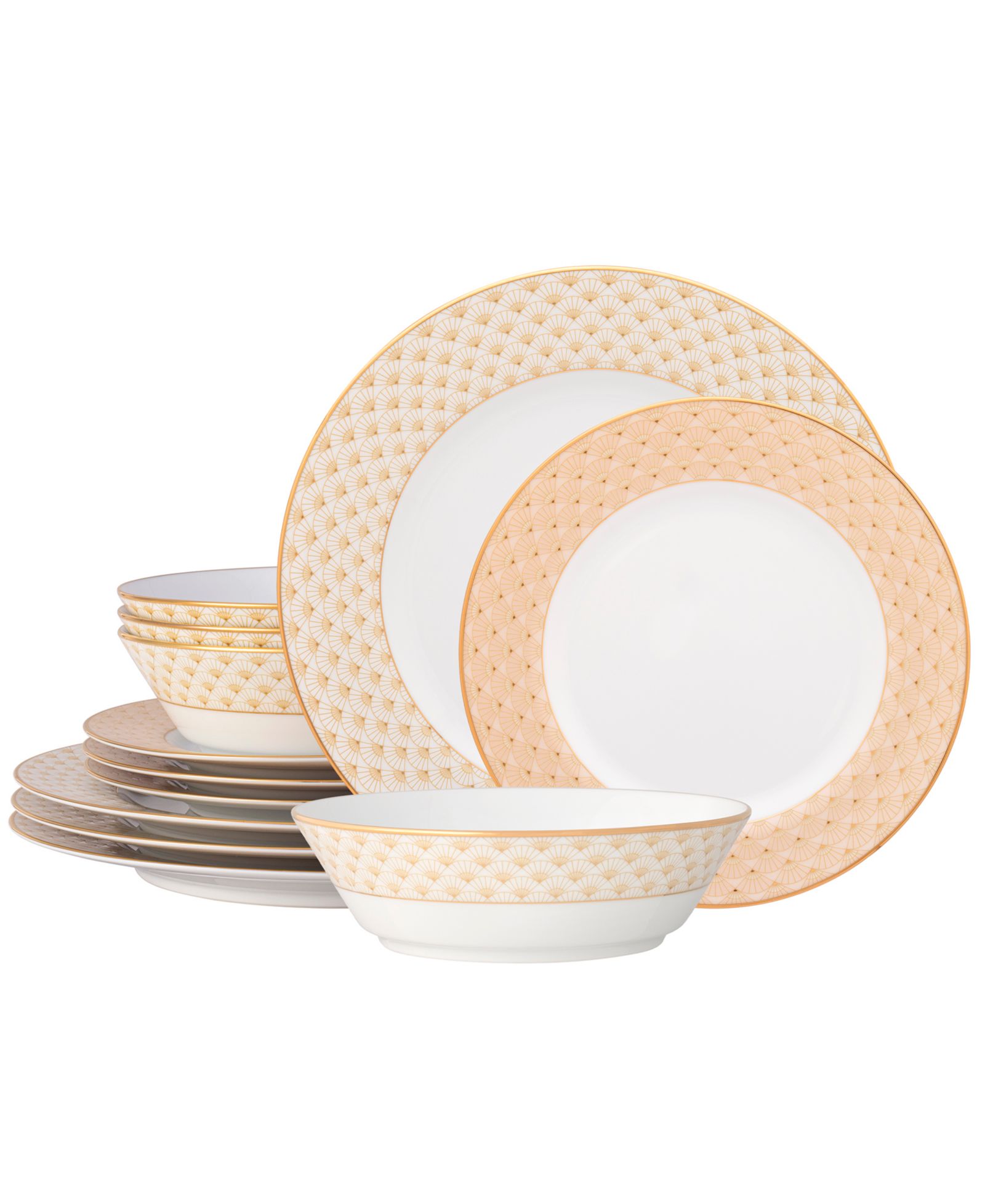 Noritake Trocadero Gold 12-Pc. Dinnerware Set, Service for 4