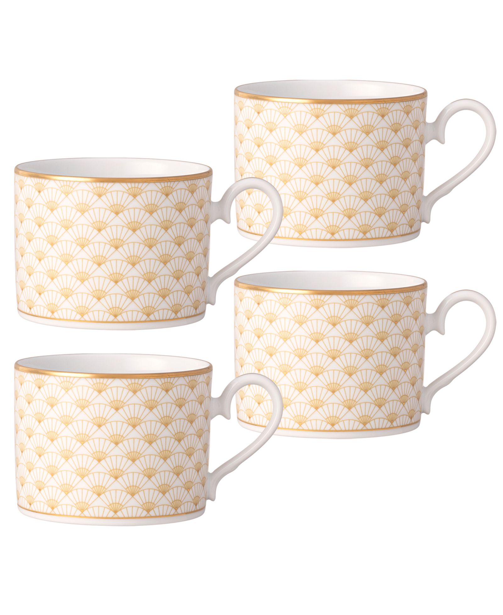 Noritake Золотые чашки Trocadero, набор из 4 штук