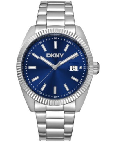 Часы DKNY Men's Date Blue Dial Stainless Steel Bracelet Watch, 40mm