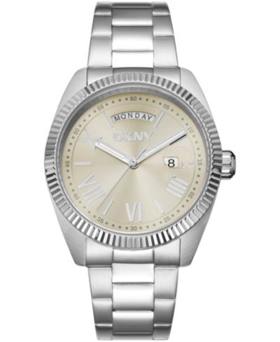 Мужские часы DKNY Day Date Gray Dial Stainless Steel Bracelet, 41mm