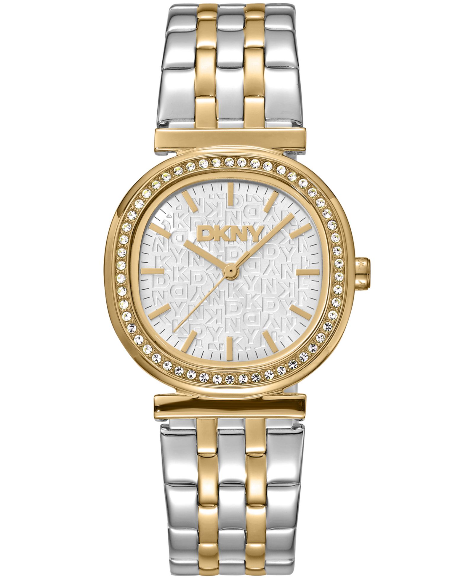 Часы DKNY Silver Crystal Bezel Two-Tone Gold Stainless Steel, 30mm