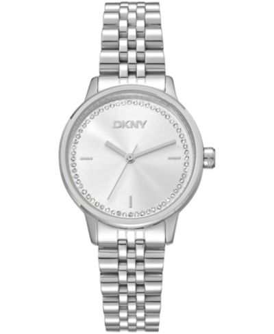 Женские часы DKNY со стальным браслетом и кристаллами, 30mm
