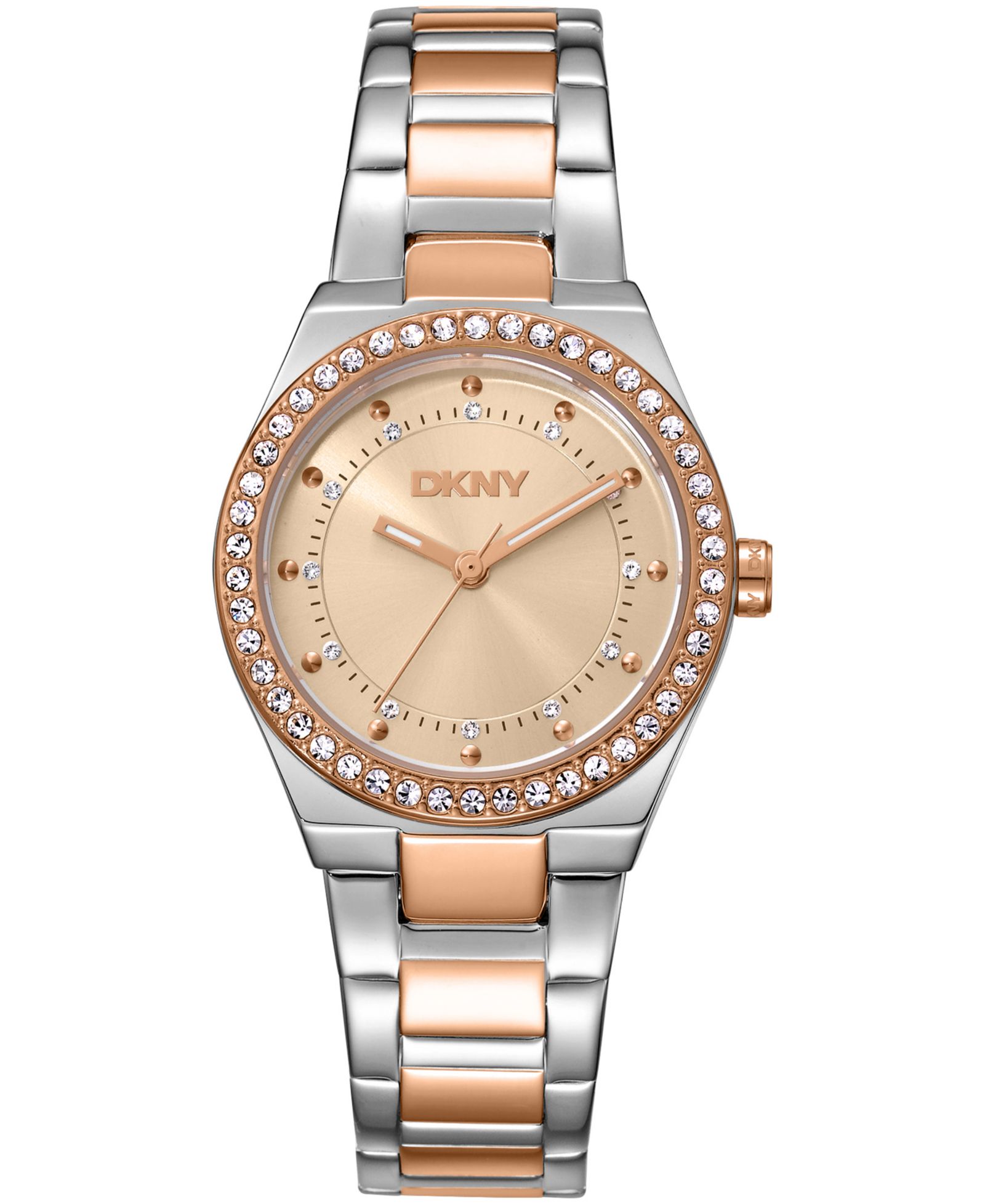 Часы DKNY Women's Rose Gold Dial Crystal Dial, 30mm