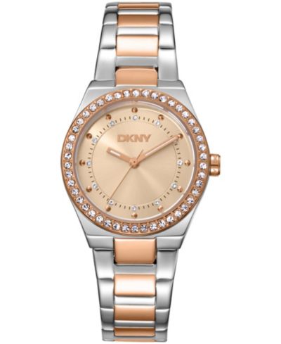 Часы DKNY Women's Rose Gold Dial Crystal Dial, 30mm