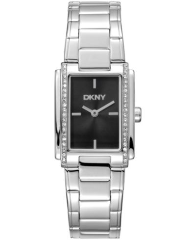 DKNY Женские стальные браслетные часы с кристаллами 23 x 30mm