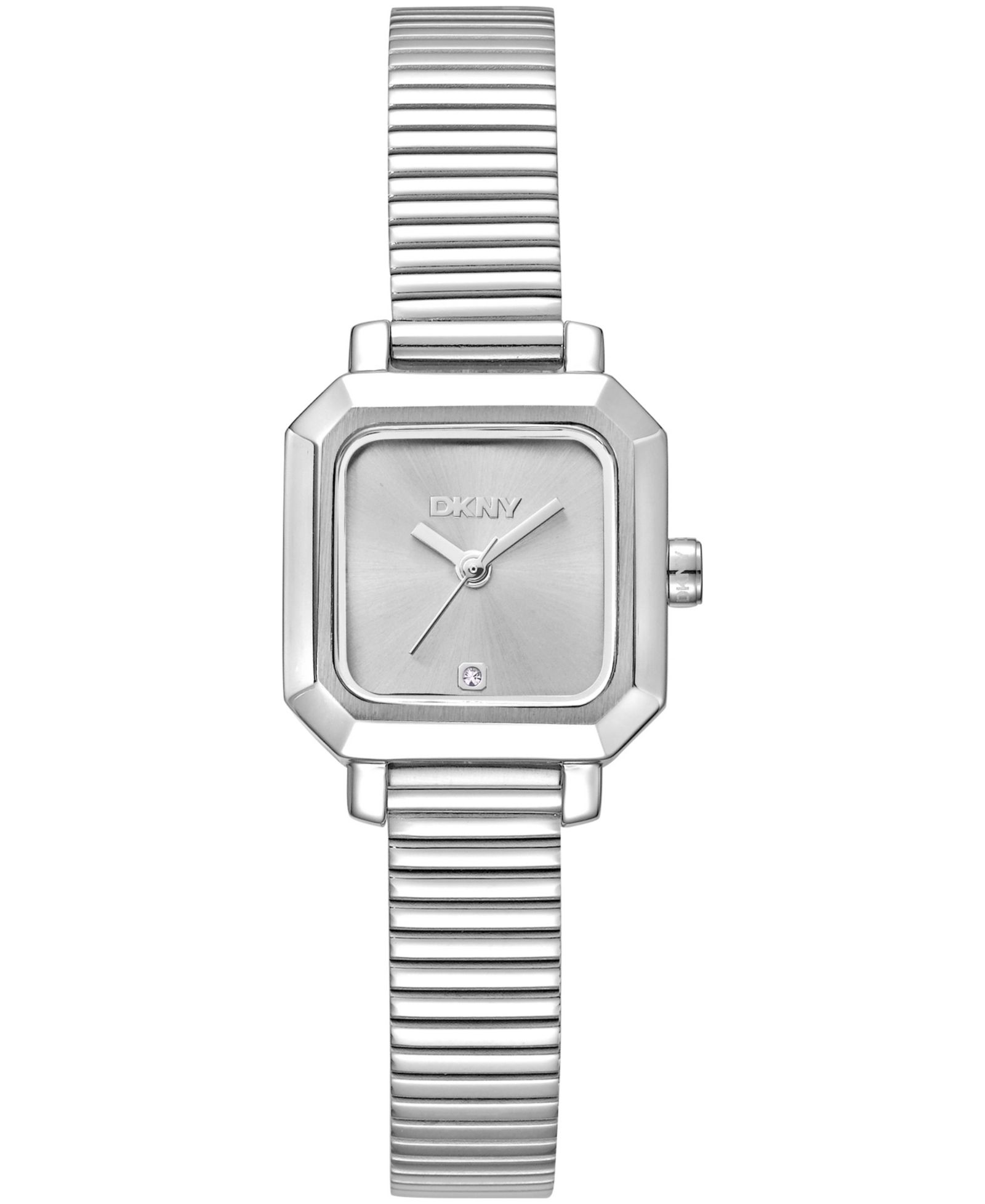 Женские часы DKNY Silver Dial Stainless Steel Tubogas Bracelet 22mm