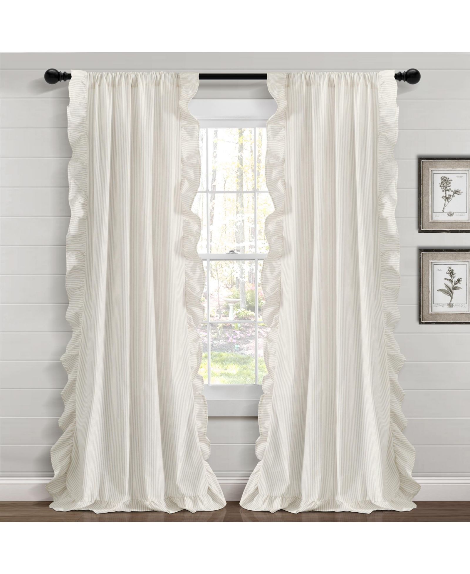 Шторы Lush Decor Farmhouse Reyna Ruffle
