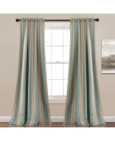 Lush Decor шторы для спальни Julia Stripe, 52"W x 108"L