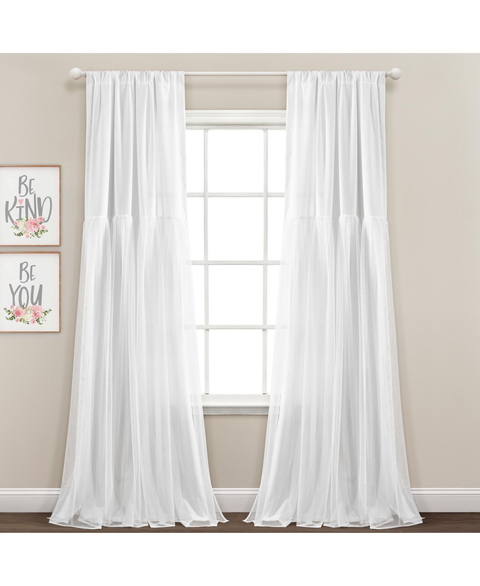 Шторы Lush Decor Tulle Skirt Light Filtering