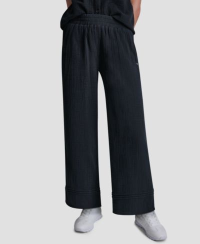 Брюки DKNY Jeans Petite Gauze Straight-Leg Pull-On