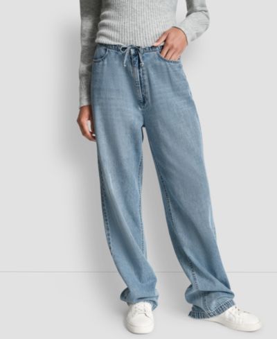 Джинсы DKNY Jeans Petite Mid-Rise Drawstring Relaxed Fit