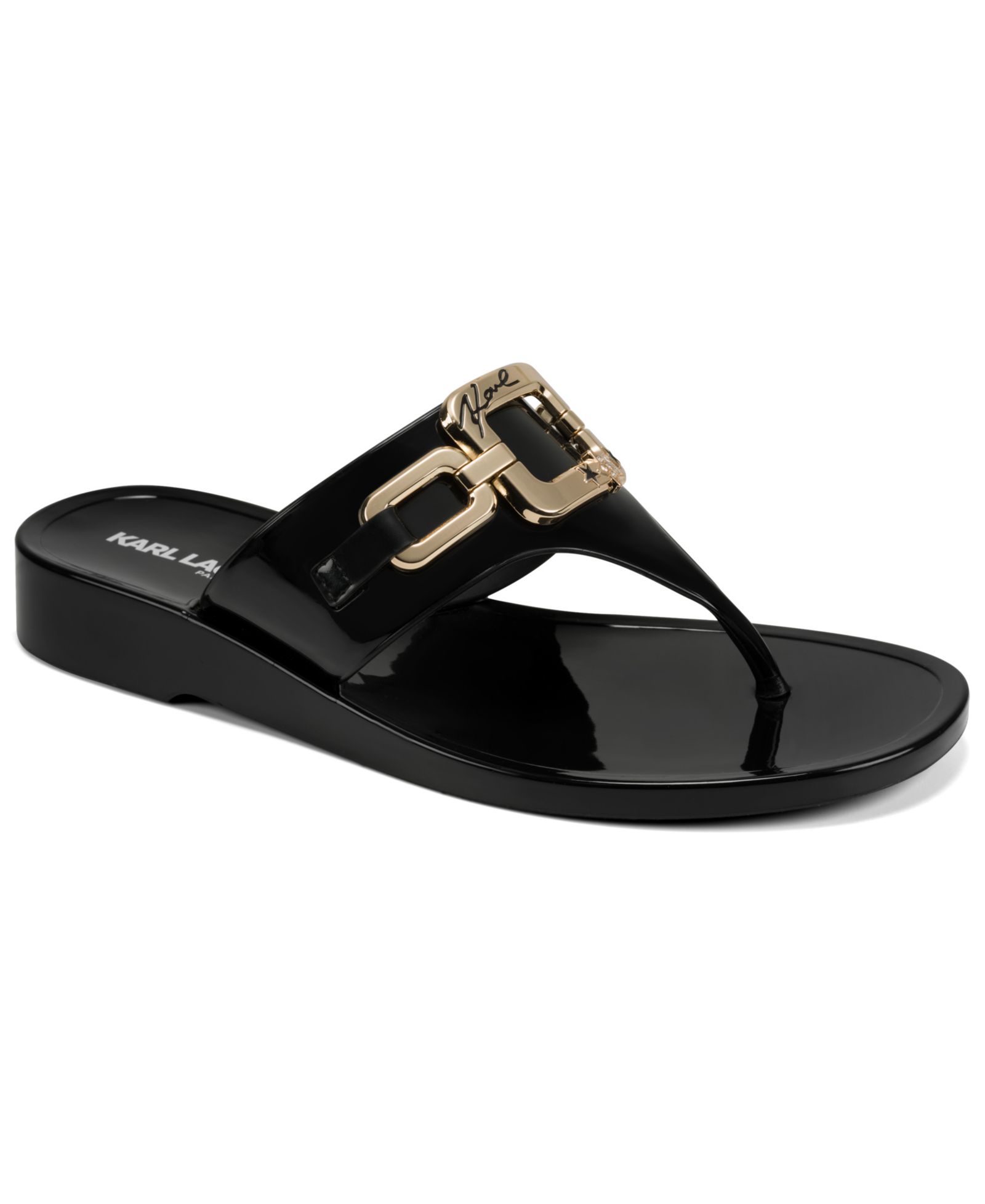 Женские сандалии-шлепанцы KARL LAGERFELD PARIS Vardice Jelly Slip-On Flat