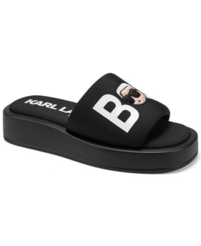 KARL LAGERFELD PARIS Женские шлепанцы Opal Bonjour Platform