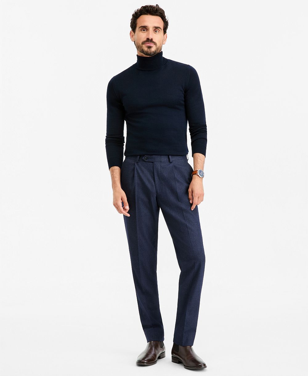 Michael Kors Men's Classic-Fit Flannel Solid Pants