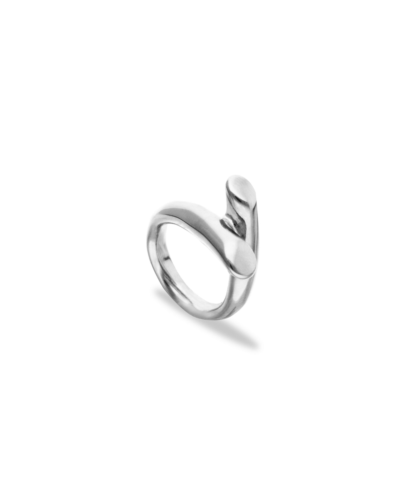 Кольцо Unode50 Sterling Silver Plated Alloy в форме трубки