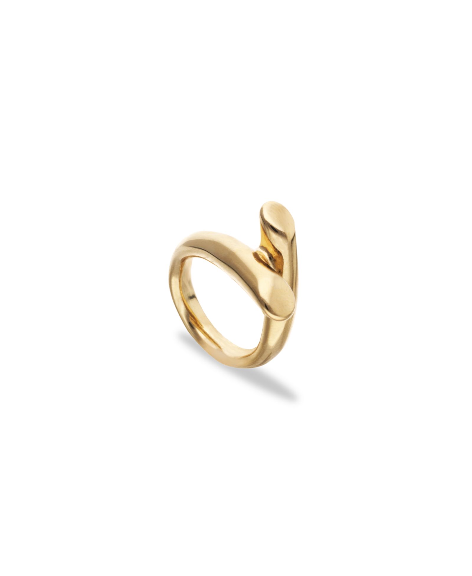 Кольцо Unode50 18K Gold Alloy в форме трубки