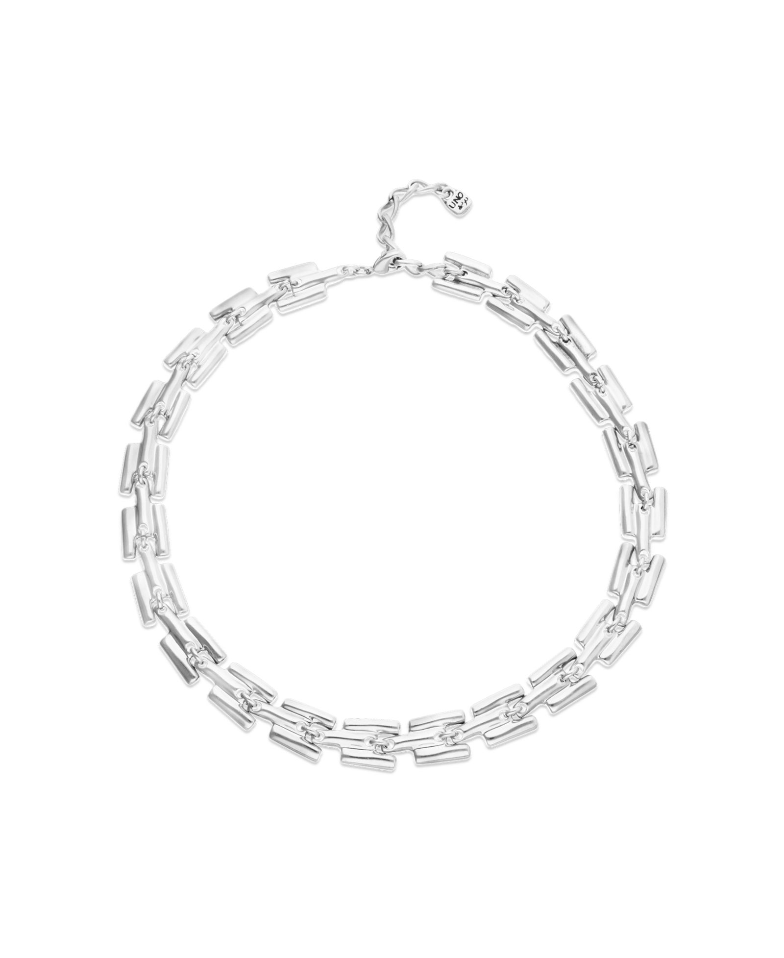 Unode50 Sterling Silver Plated Alloy Necklace with Links