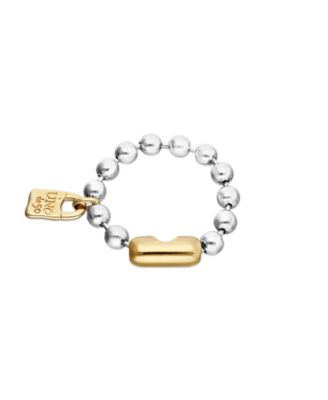 Браслет Unode50 Sterling Silver Plated Ball with Clasp And Lock 18K Gold