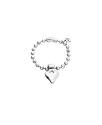 Unode50 Браслет с шариками, Sterling Silver Plated, с сердечком