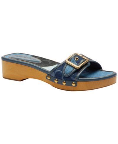 COACH Женский Margot Wooden Wedge Sandals