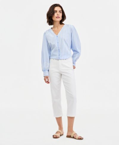 Jones New York Женский Lexington Mid-Rise Capri Jeans
