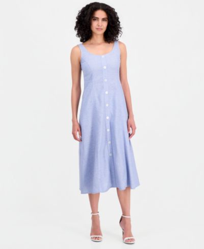 Anne Klein Petite платье без рукавов с пуговицами Tank Dress