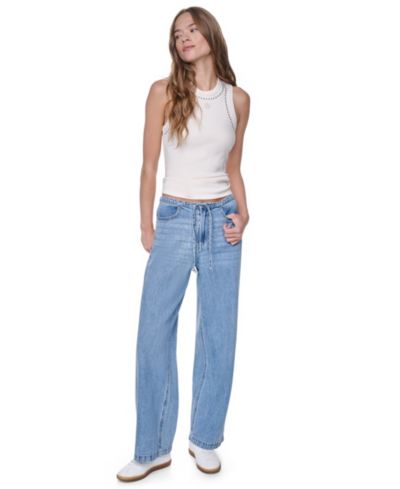 Женские джинсы DKNY Jeans Mid-Rise Flowy Relaxed Straight