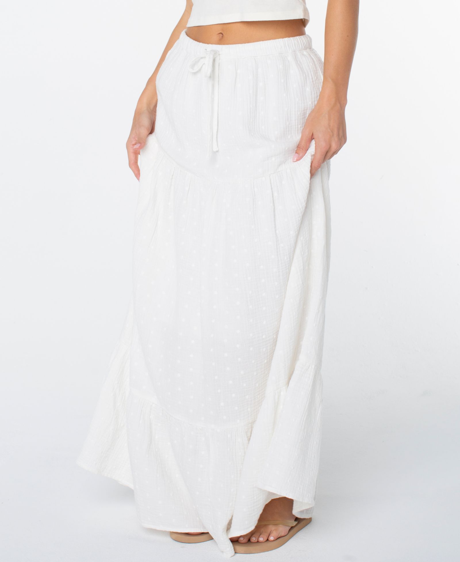 Roxy Women's Side Street Tiered Maxi Skirt