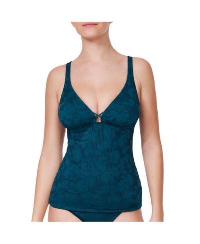 Profile by Gottex Women's Gottex Jolene Textured V Neck Tankini Top