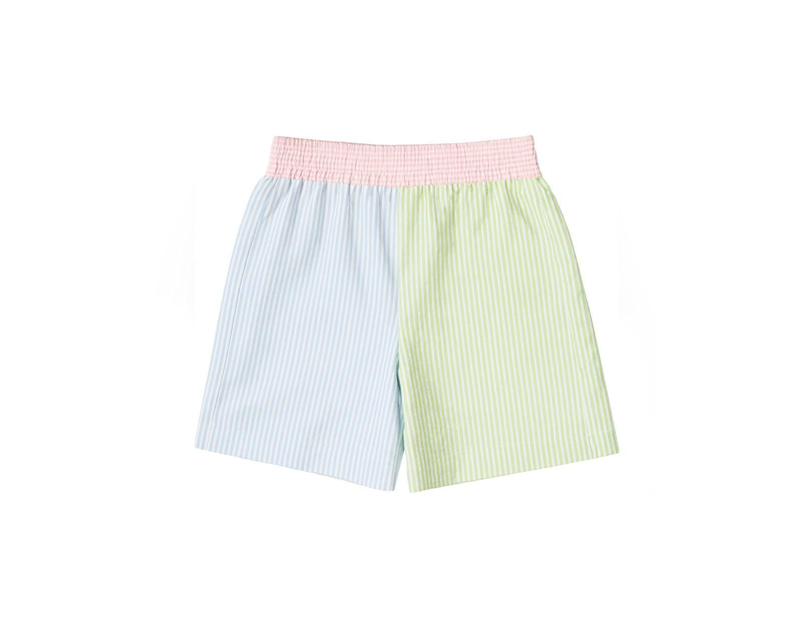 Florence Eiseman Little Boys Stripe Seersucker Swim Trunk