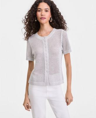 Женский короткий металлический кардиган I.N.C. International Concepts