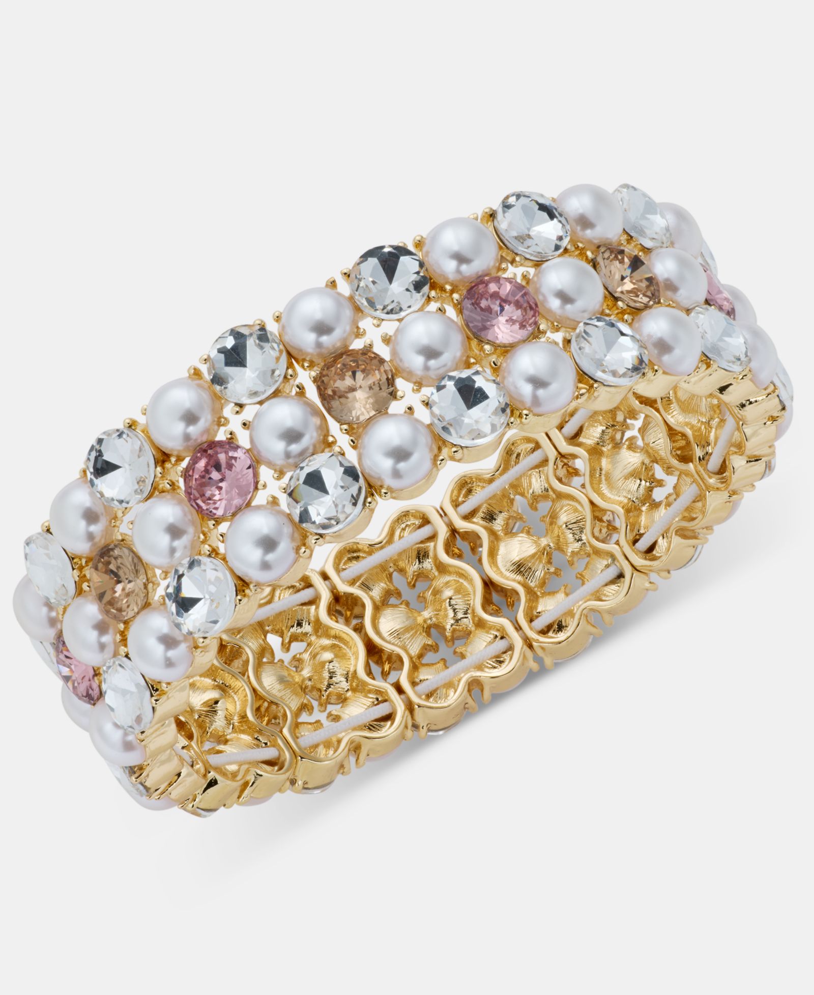 Charter Club Multi-Stone Stretch Bracelet, Macy's Exclusive