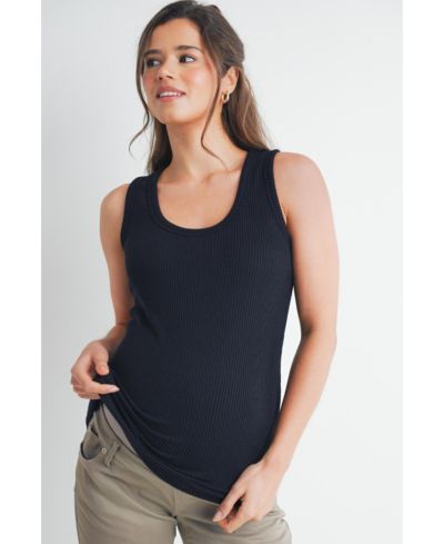 Женский трикотажный топ с круглым вырезом Hello Miz Maternity