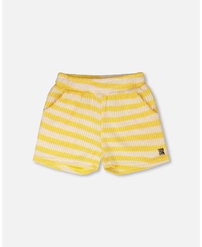 Deux par Deux Toddler Girls Striped Shorts