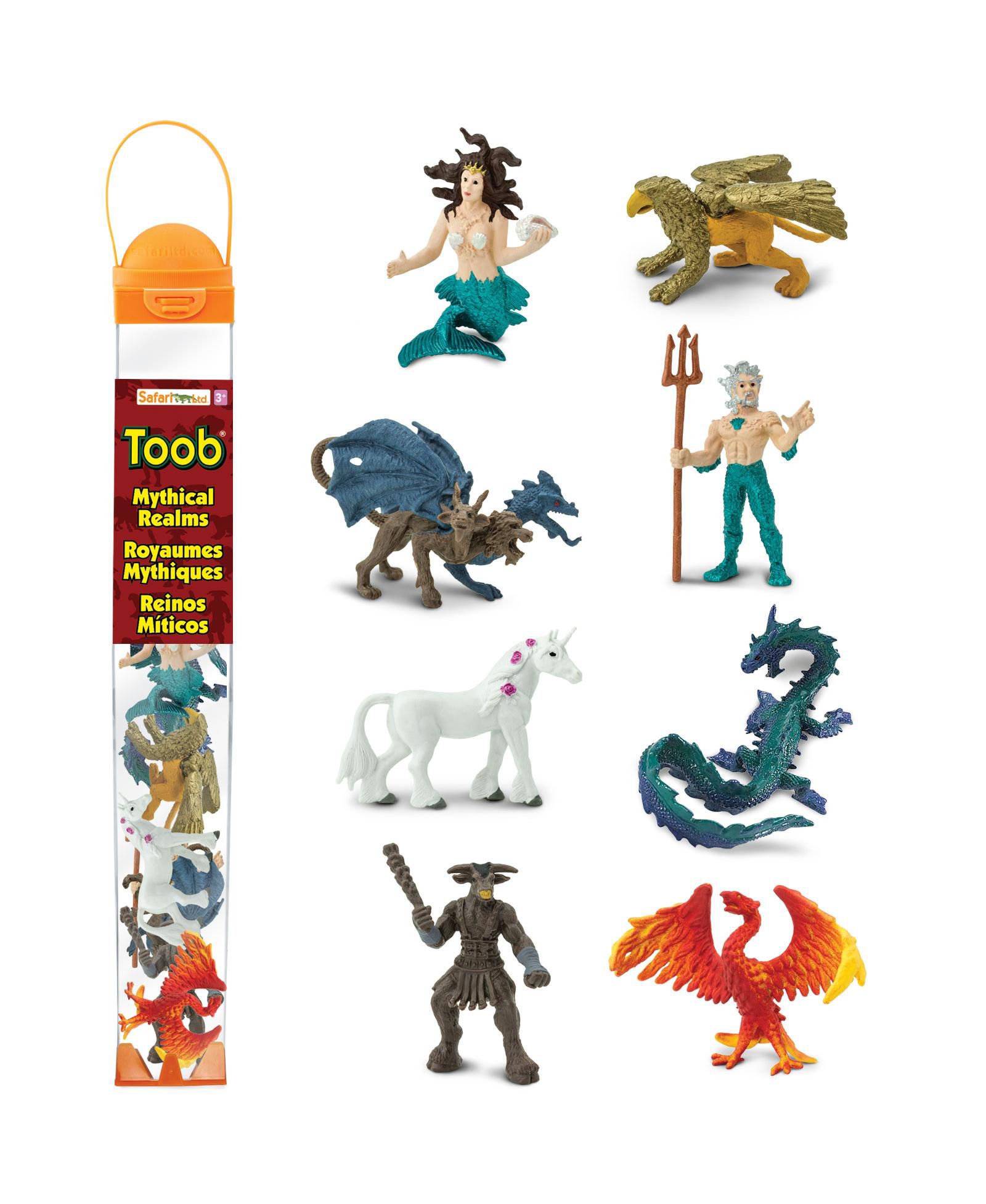 Safari Ltd. Mythical Realms Hand-Painted 8-Piece Figurine Set, Ages 3+