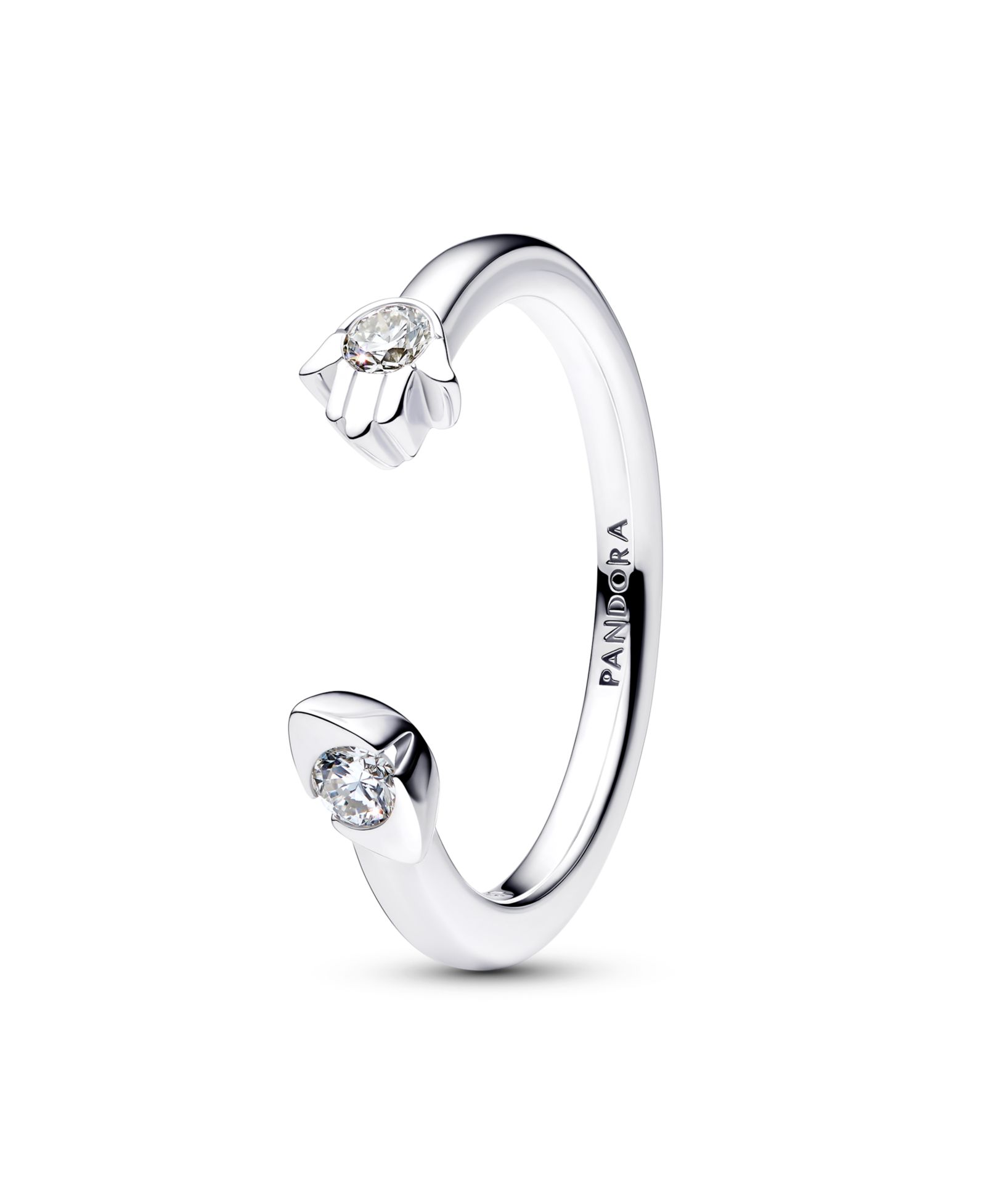 Кольцо Pandora Talisman Sterling Silver Lab-Grown Diamond Evil Eye Hamsa Hand Open
