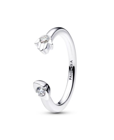 Кольцо Pandora Talisman Sterling Silver Lab-Grown Diamond Evil Eye Hamsa Hand Open