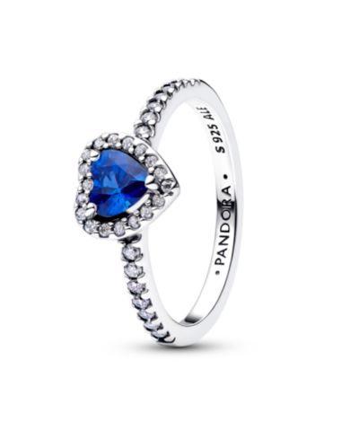 Кольцо Pandora Elevated Princess Colored Heart