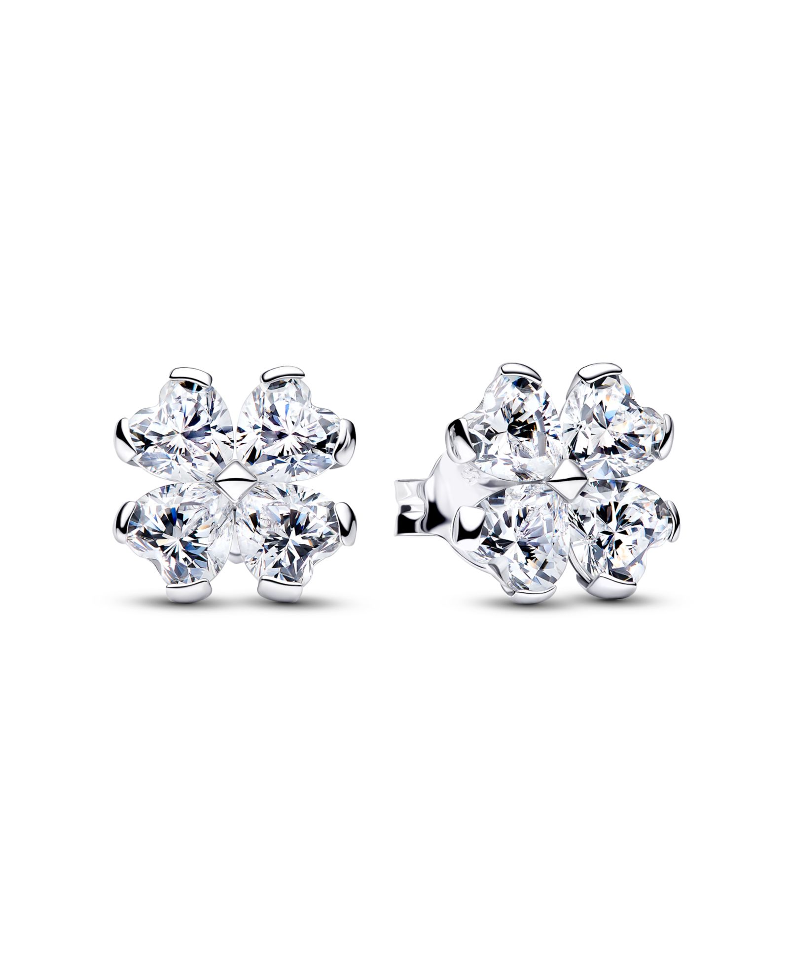 Pandora Sparkling Lucky Clover Stud Earrings