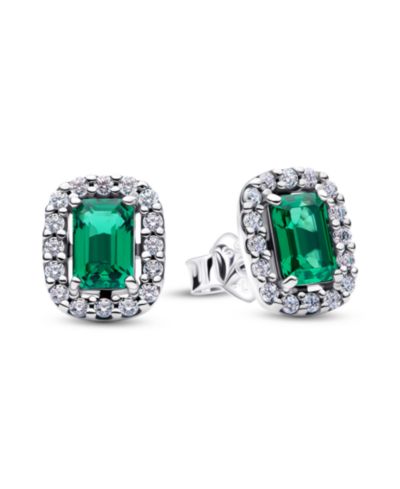 Pandora Sparkling Rectangular Stud Earrings