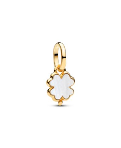Pandora подвеска Lucky Clover из белого золота