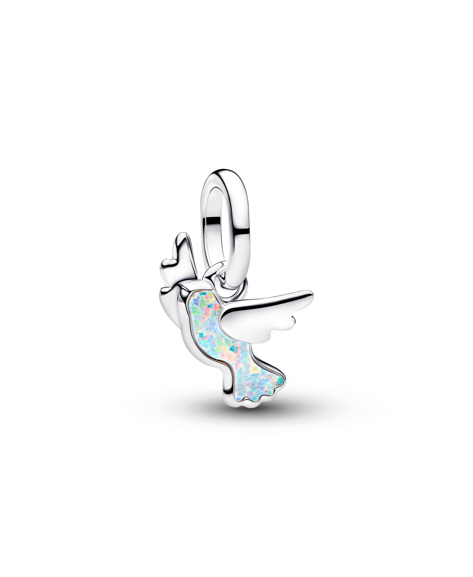 Подвеска Pandora White Dove Mini Dangle Charm
