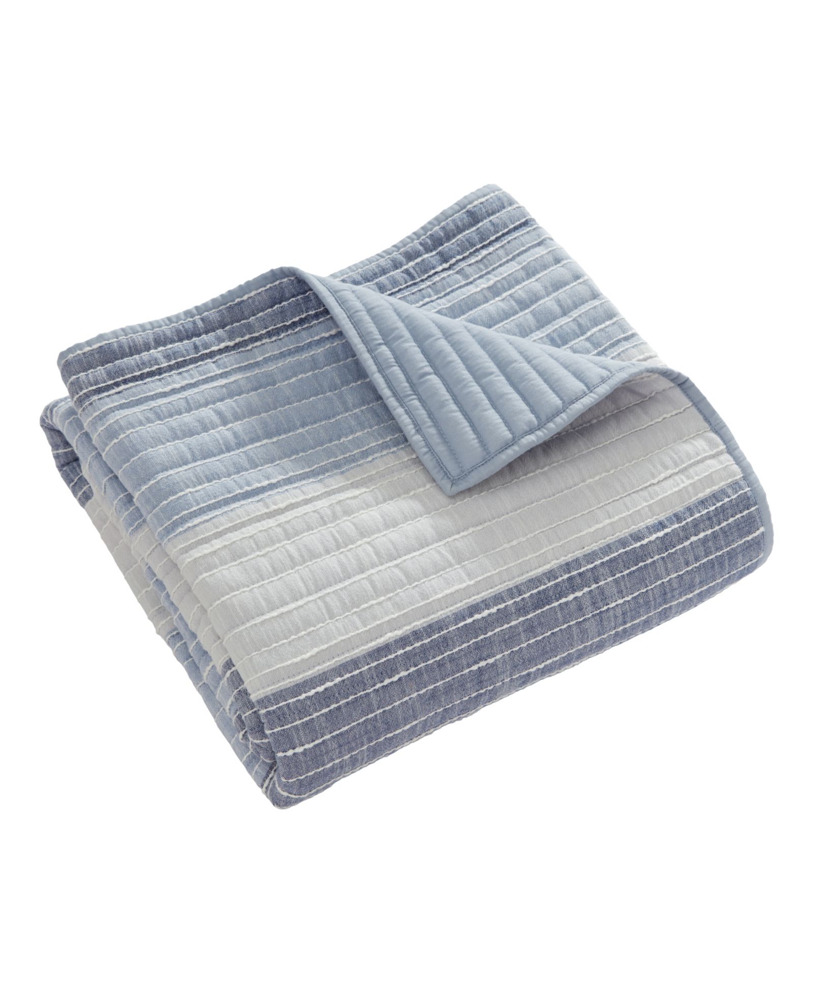 Levtex Home Sand Stripes Textured Quilted Throw, 50" x 60"