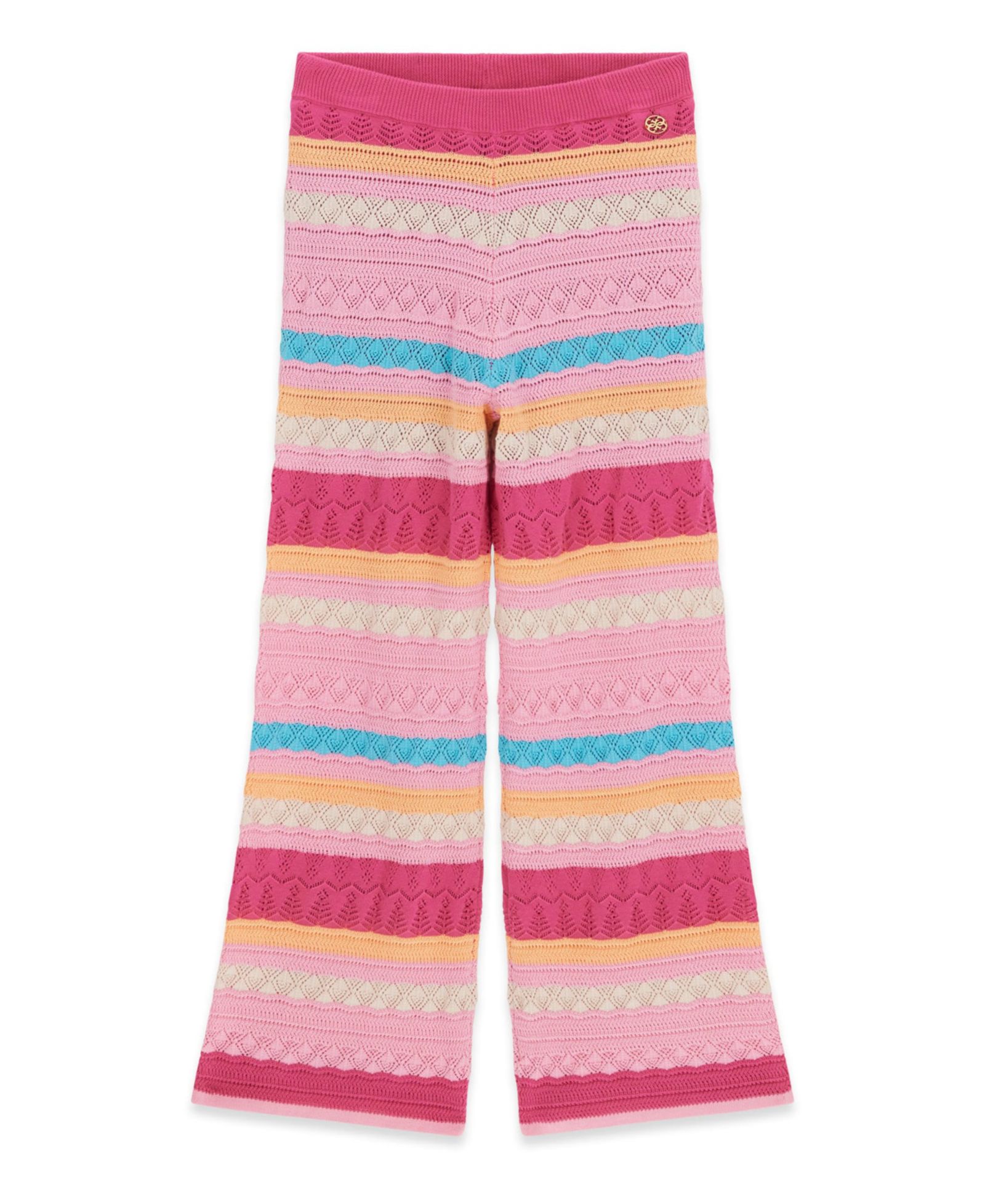 GUESS Girls' 7-16 Crochet Palazzo Pants