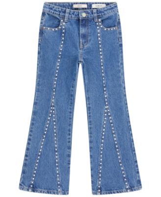 GUESS Girls' 7-16 Wide-Leg Denim Jeans