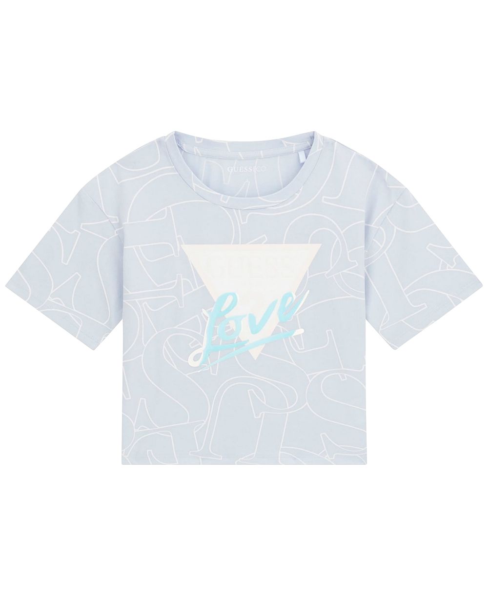 Футболка GUESS Girls' 7-16 Mid Length Short-Sleeve