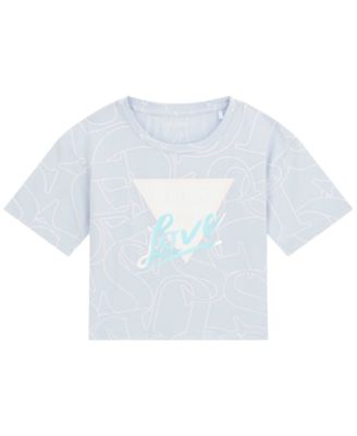 GUESS Girls' 7-16 Mid Length Short-Sleeve T-Shirt