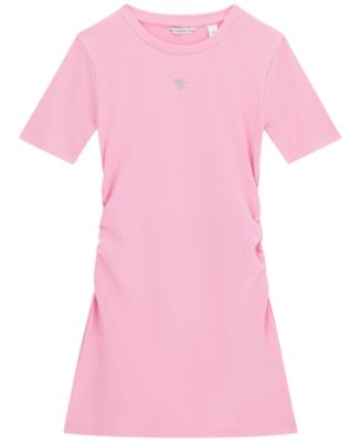 GUESS Girls' 7-16 Short-Sleeve Rib Dress